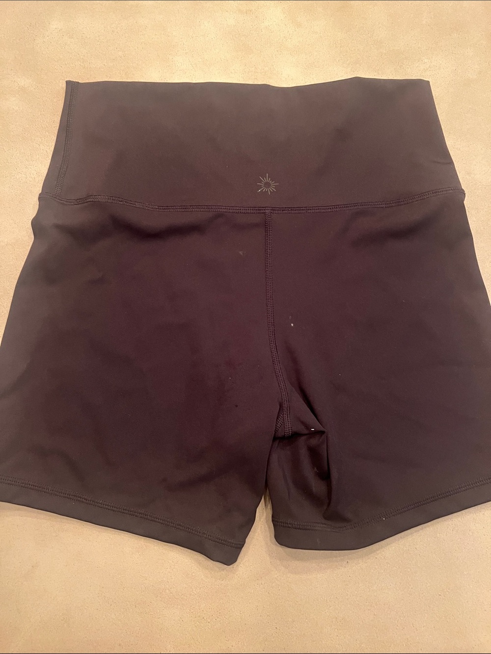 High-Waist Black Women's Bike Shorts offline - Picture 2 of 4